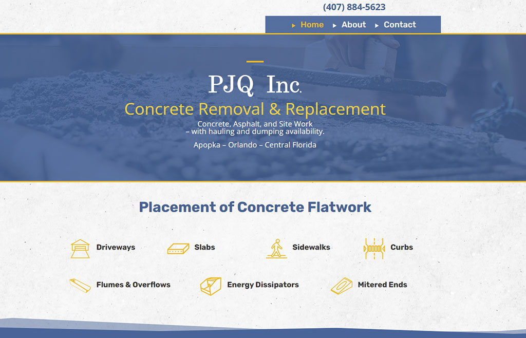 PJQ Inc. Concrete Removal & Replacement Apopka, Florida