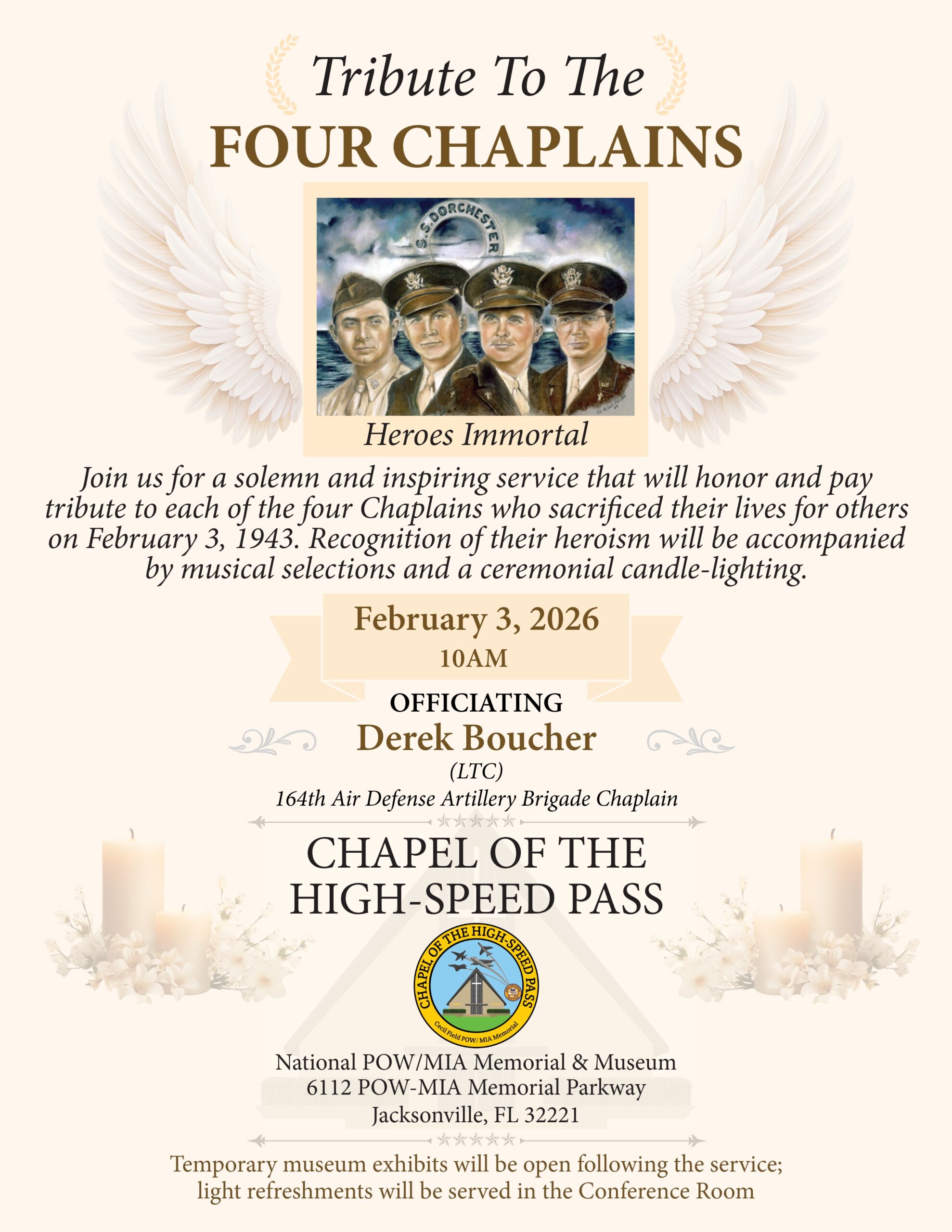 Tribute To The Four Chaplains 2026