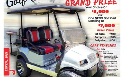 Golf Cart Giveaway Raffle Poster